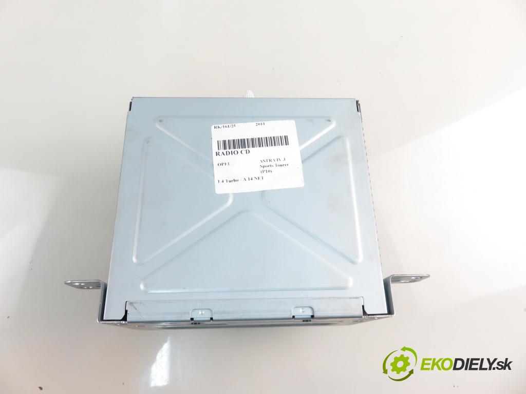 OPEL ASTRA J Sports Tourer (P10) KOMBI 2011 103,00 1.4 Turbo - A 14 NET 1364,00 RADIO CD 13267984 ; 13346050