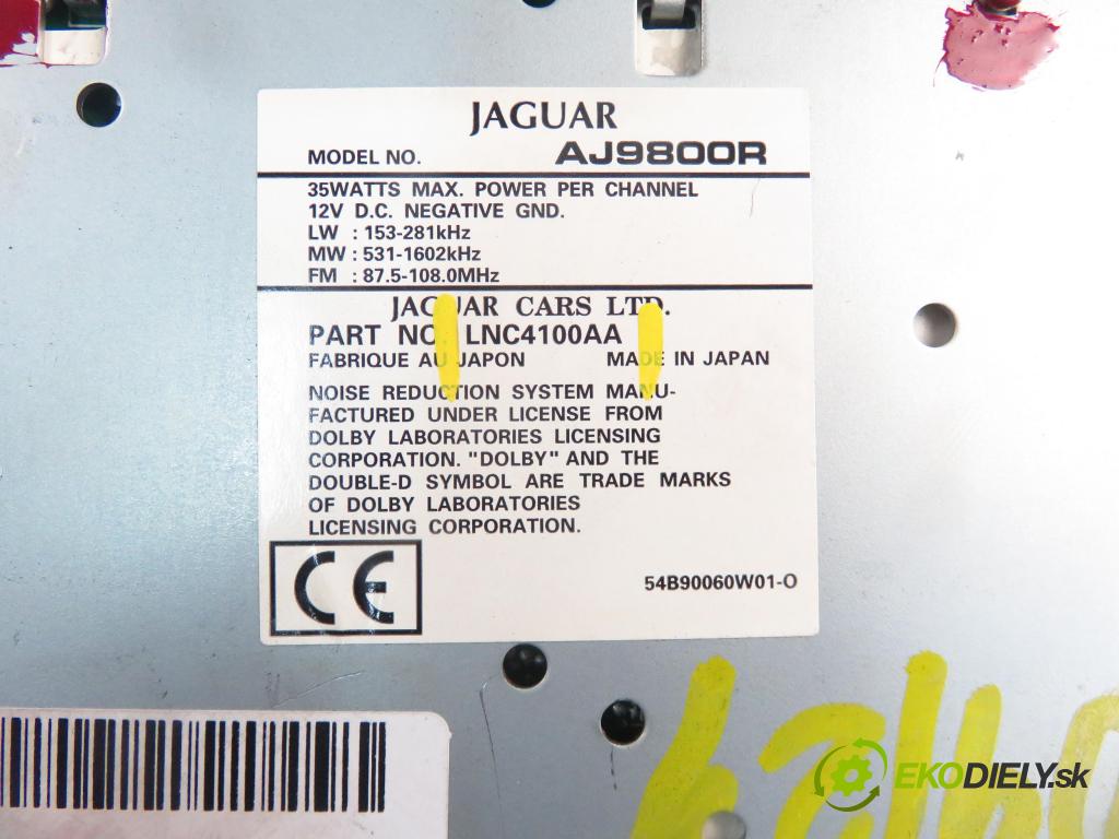 JAGUAR XJ (X308) SEDAN 1998 174,00 3.2 V8 237 - AJ32 3248,00 RADIO Modul LNC4100AA