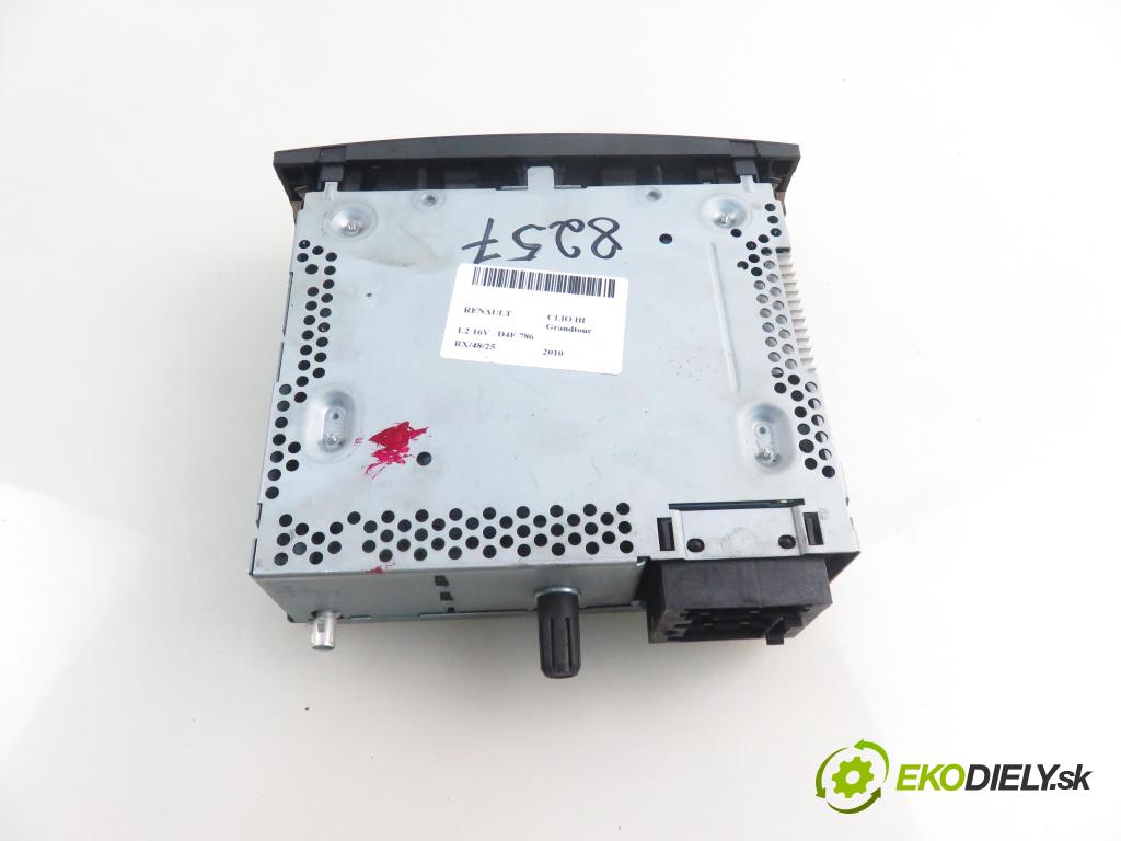 RENAULT CLIO III Grandtour (KR0/1_) KOMBI 2010 76,00 1.2 16V TCE - D4F 786 1149,00 RADIO CD 281150038R