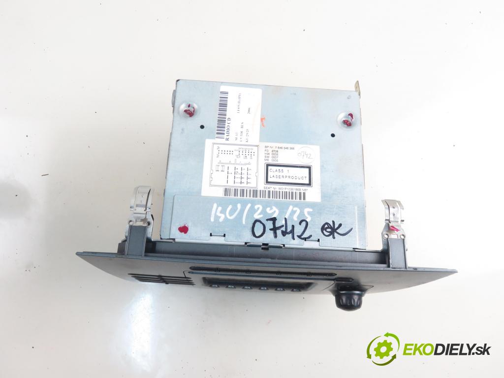 SEAT LEON (1P1) HB 2006 77,00 1.9 TDI - BLS 1896,00 RADIO CD 1P1035186B