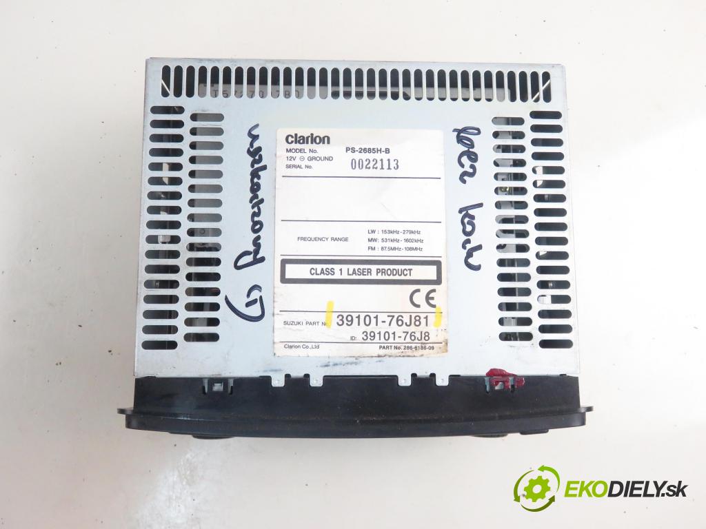 SUZUKI JIMNY (FJ) TERENOWY 2006 63,00 1.3 16V 4x4 (SN413) - 86 M13A 1328,00 RADIO CD 3910176J81
