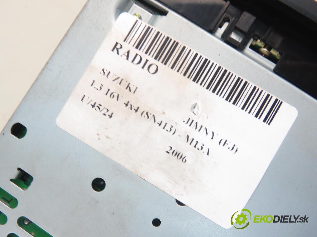SUZUKI JIMNY (FJ) TERENOWY 2006 63,00 1.3 16V 4x4 (SN413) - 86 M13A 1328,00 RADIO CD 3910176J81