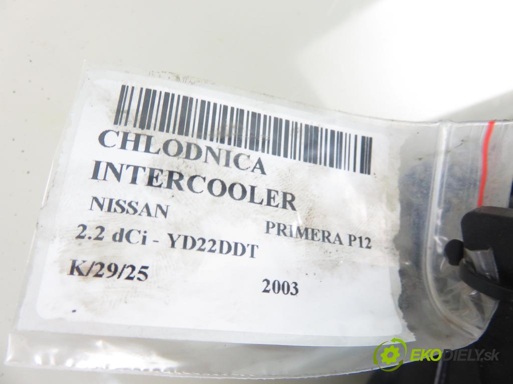 NISSAN PRIMERA (P12) KOMBI 2003 102,00 2.2 dCi 2184,00 chladič intercooler 14461AW300