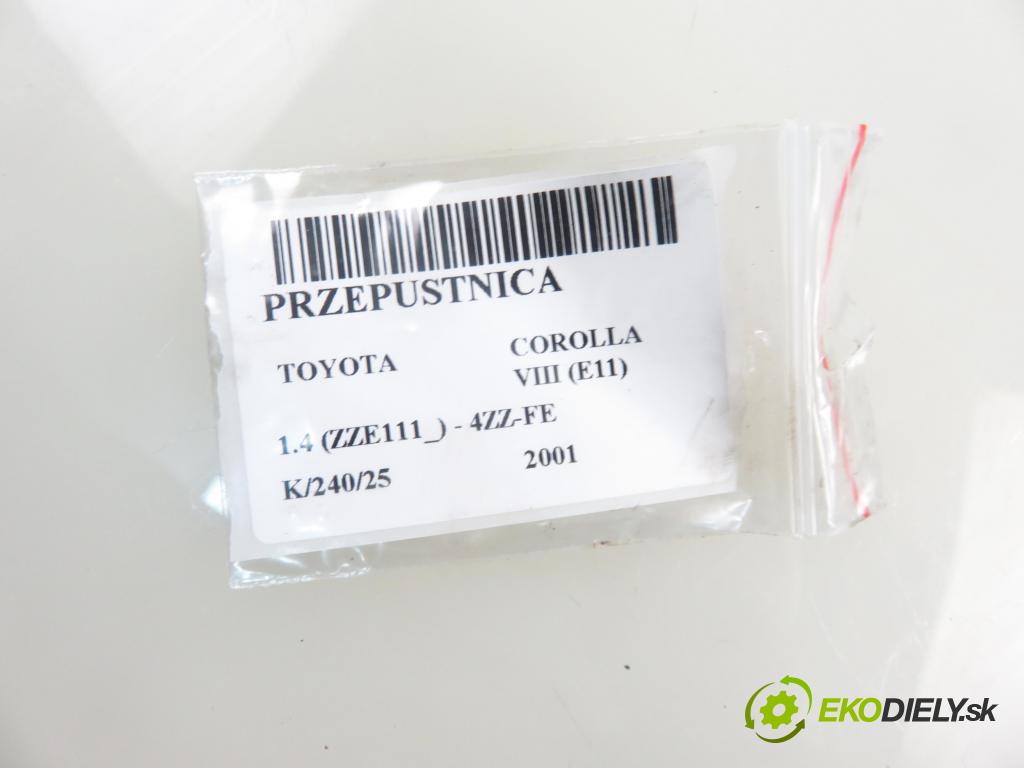 TOYOTA COROLLA Liftback (_E11_) LIFTBACK 2001 71,00 1.4 VVTi 97 - 4ZZ-FE 1398,00 Škrtiaca klapka 222100D020 (Škrtiaca klapka)