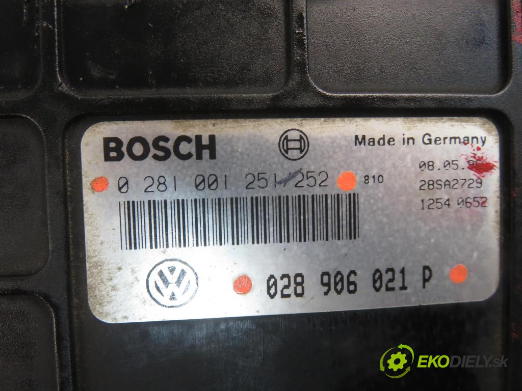 SEAT ALHAMBRA (7V8, 7V9) MINIVAN 1997 66,00 1.9 TDI 90 - 1Z 1896,00 Riadiaca jednotka Motor 0281001251252 ; 028906021P