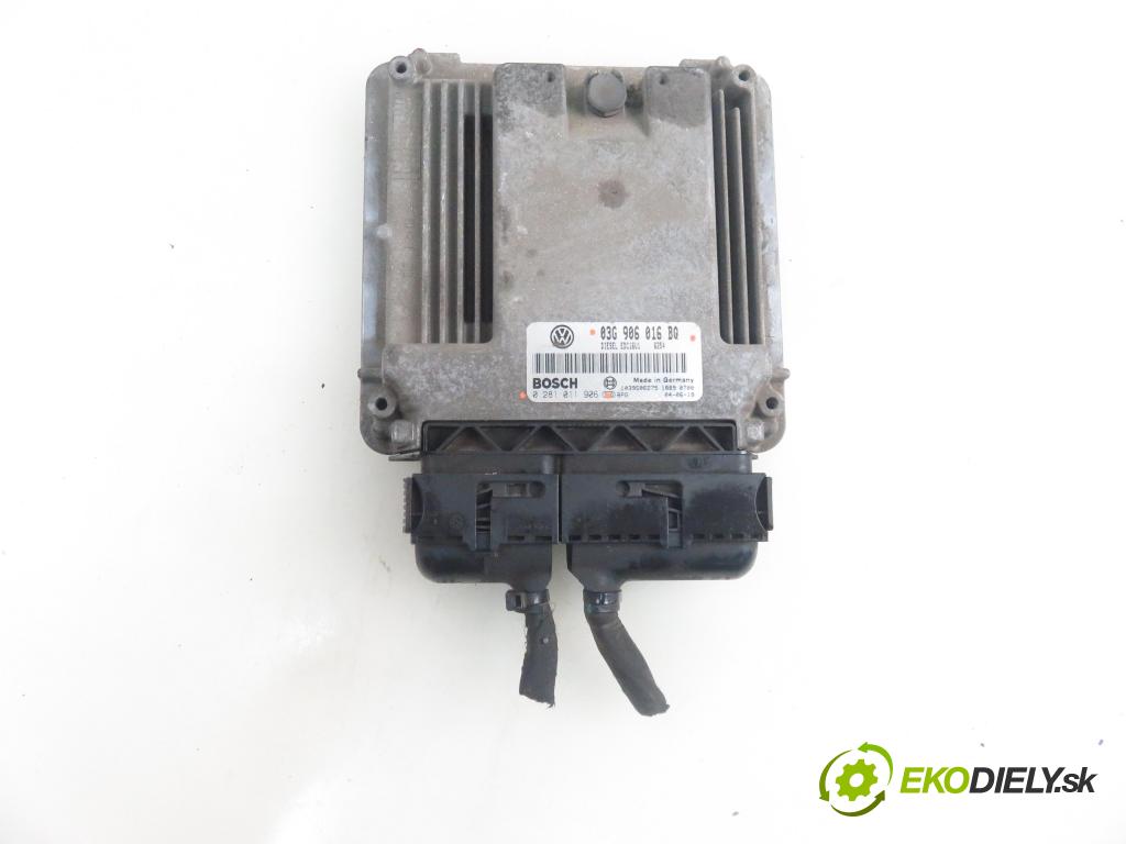VW TOURAN (1T1, 1T2) MINIVAN 2005 103,00 2.0 TDI 16V 140 - BKD 1968,00 Riadiaca jednotka Motor 03G906016BQ ; 0281011906
