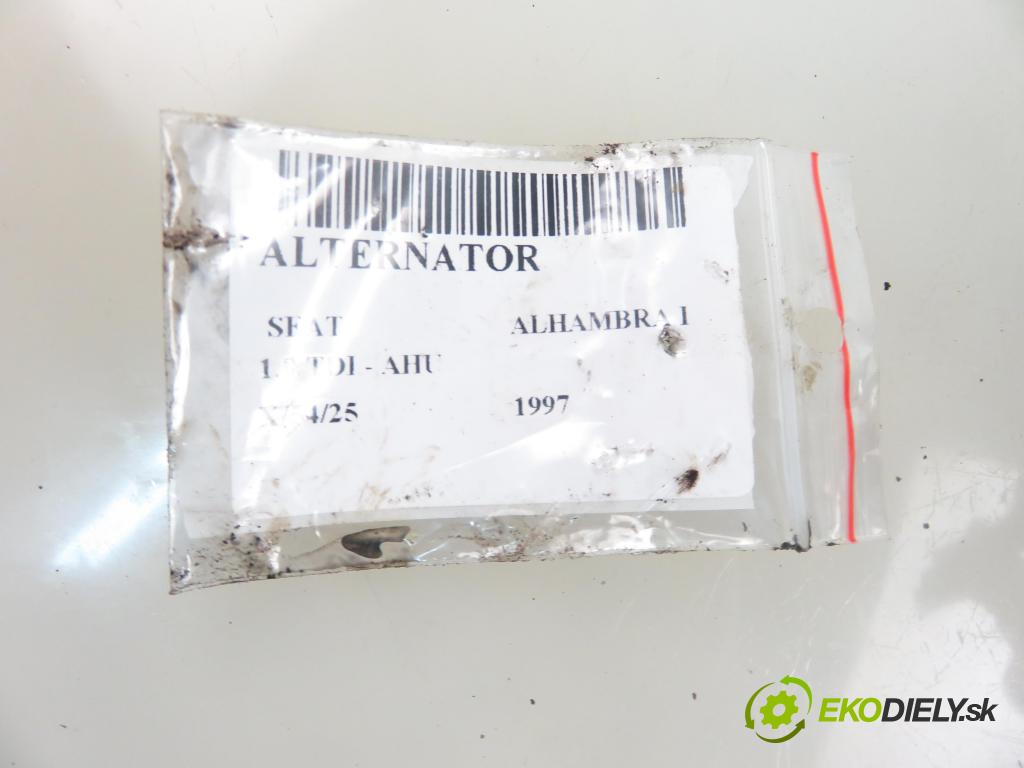 SEAT ALHAMBRA (7V8, 7V9) MINIVAN 1997 66,00 1.9 TDI 90 - 1Z 1896,00 Alternátor 028903025S ; 0123505011 (Alternátor)