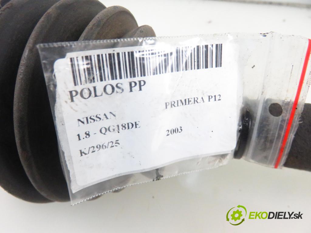 NISSAN PRIMERA (P12) LIFTBACK 2003 85,00 1.8 - QG18DE 1769,00 Poloos PP 