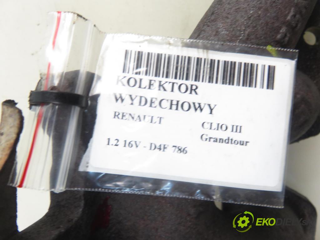 RENAULT CLIO III Grandtour (KR0/1_) KOMBI 2010 76,00 1.2 16V TCE - D4F 786 1149,00 potrubí VYČERPAT: F5N836621 (Výfukové potrubí)