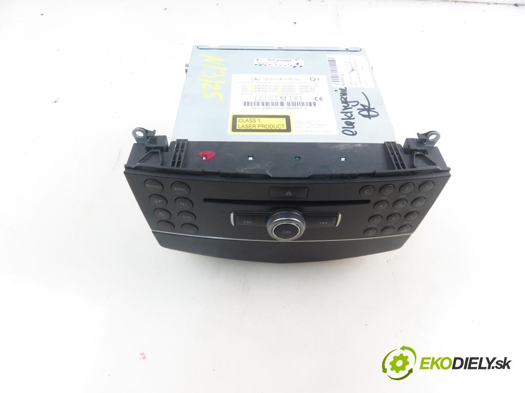 MERCEDES-BENZ KLASA C T-Model (S204) KOMBI 2009 100,00 C 200 CDI (204.207) - OM 646.811 2148,00 RADIO CD 2049060102 ; 2048706189 ; 2049022301