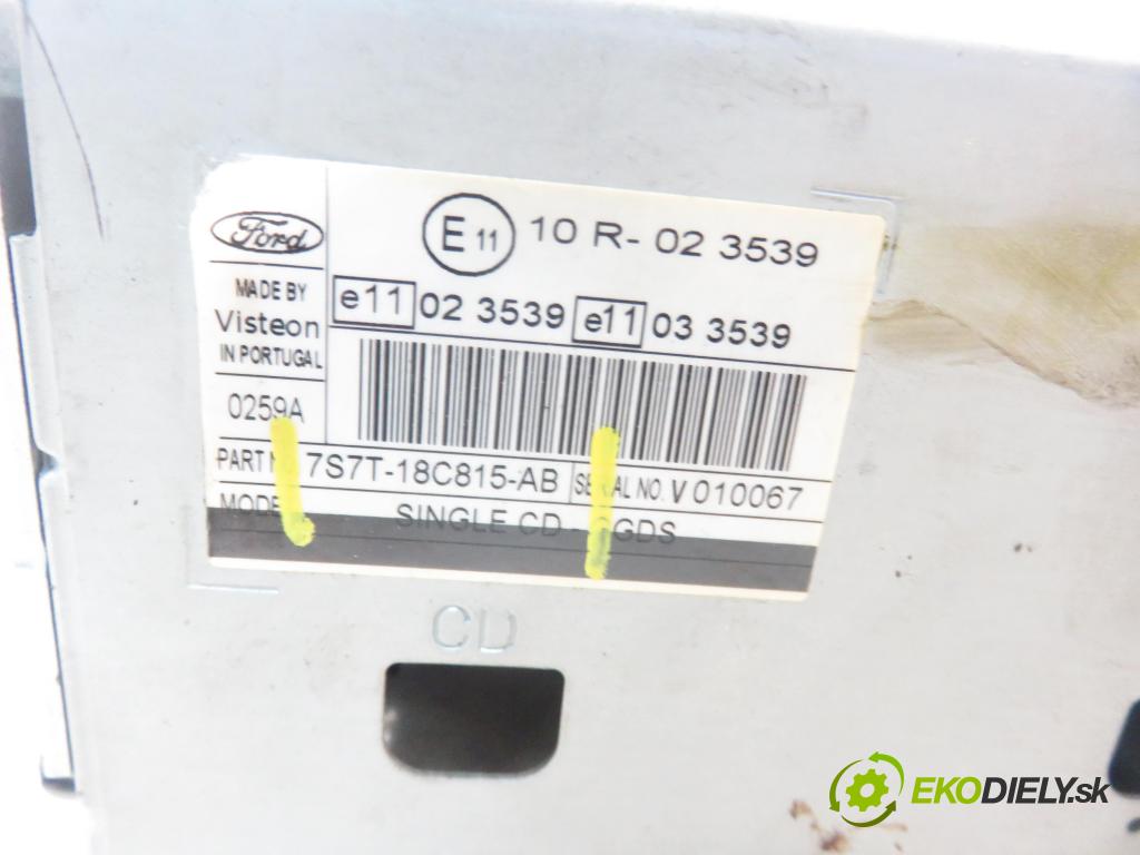 FORD MONDEO IV (BA7) LIFTBACK 2007 92,00 1.8 TDCi - QYBA 1753,00 RADIO CD 7S7T18C815AB