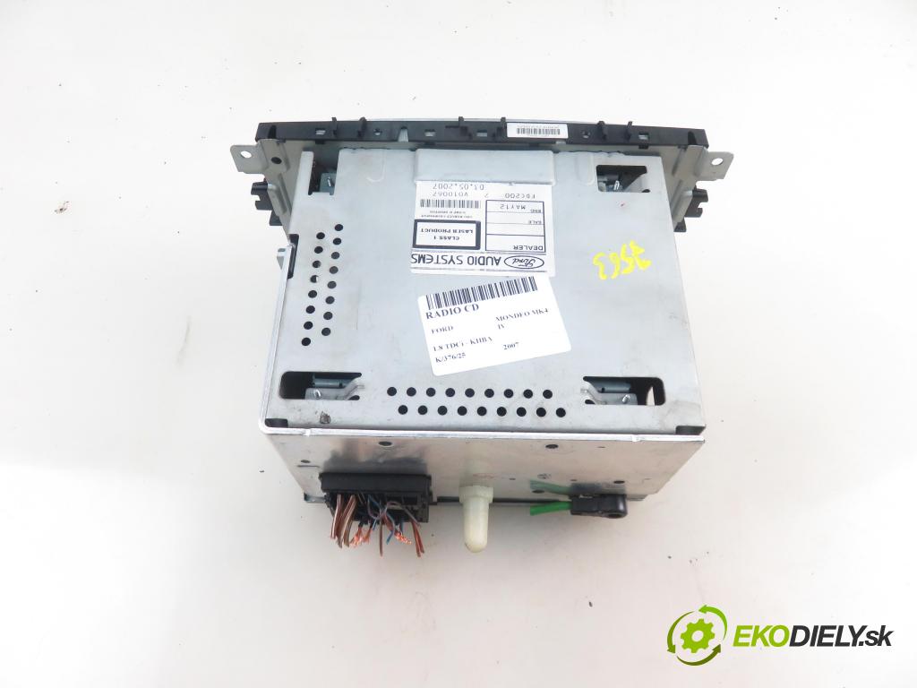 FORD MONDEO IV (BA7) LIFTBACK 2007 92,00 1.8 TDCi - QYBA 1753,00 RADIO CD 7S7T18C815AB