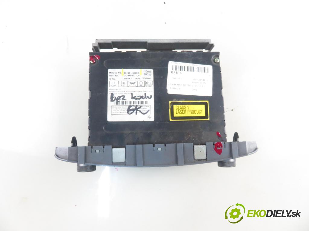 TOYOTA AVENSIS Kombi (_T25_) KOMBI 2004 85,00 2.0 D-4D 116 - 1CD-FTV 1995,00 RADIO CD Modul 8612005080