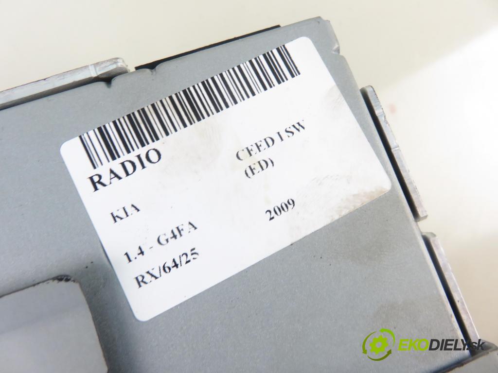 KIA CEE'D SW (ED) KOMBI 2009 80,00 1.4 109 - G4FA 1396,00 RADIO CD X961401H500