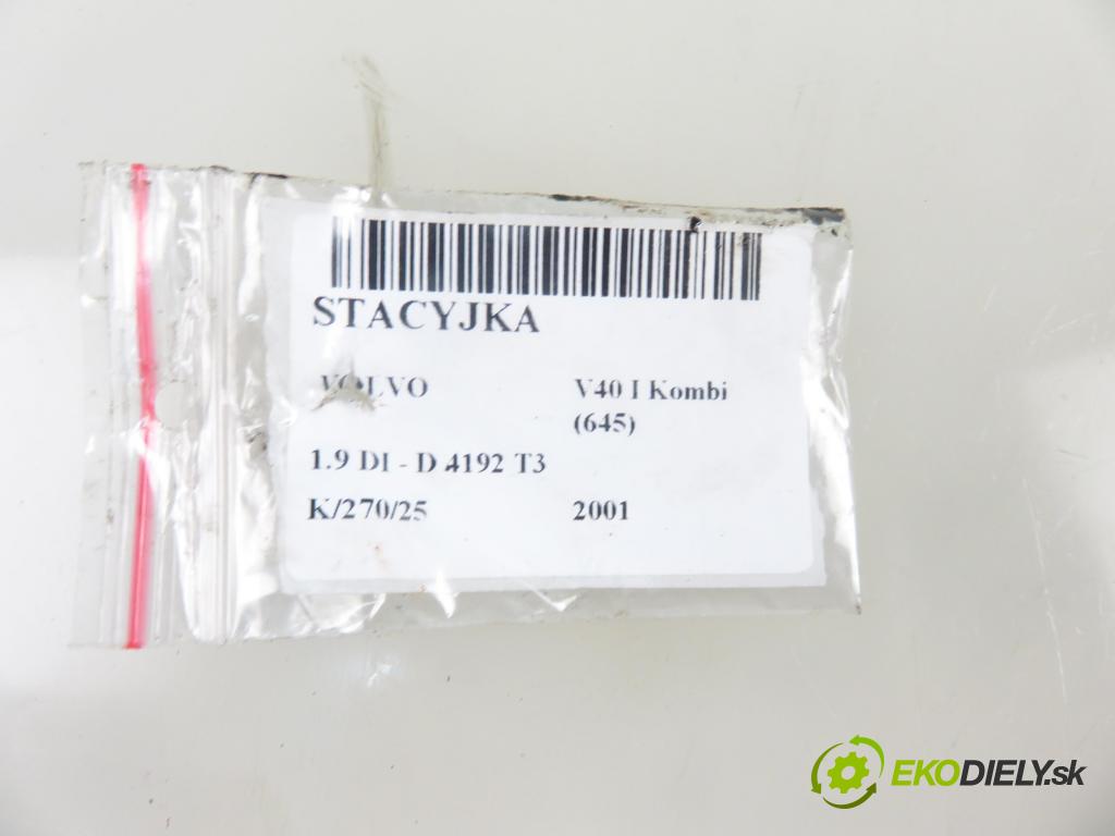 VOLVO V40 Kombi (645) KOMBI 2001 85,00 1.9 DI 116 - D 4192 T3 1870,00 spinačka 3635050 (Spínacia skrinka a kľúč)
