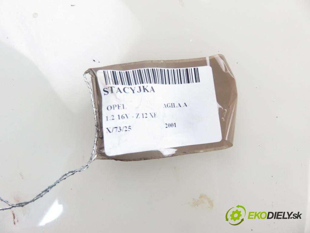 OPEL AGILA (A) (H00) HB 2001 55,00 1.2 16V - Z 12 XE 1199,00 spinačka 24445098 ; 5WK4763 (Spínacia skrinka a kľúč)