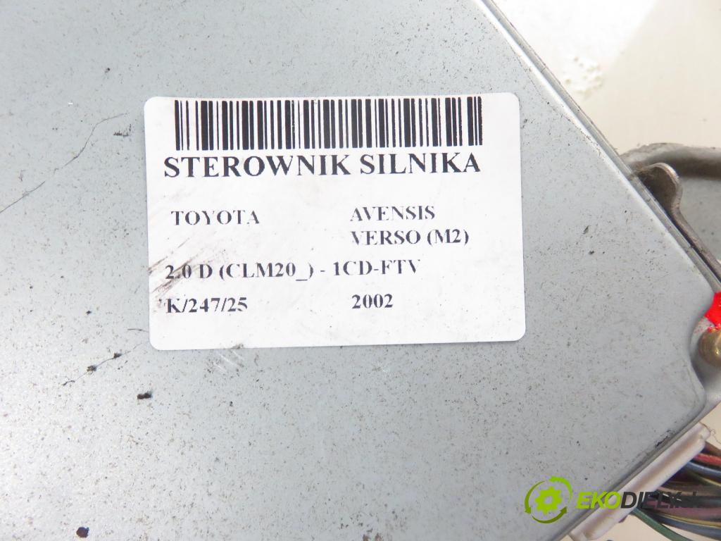 TOYOTA AVENSIS VERSO (_M2_) MINIVAN 2002 85,00 2.0 D (CLM20_) - 1CD-FTV 1995,00 Riadiaca jednotka Motor 8966144300 ; 1758005122
