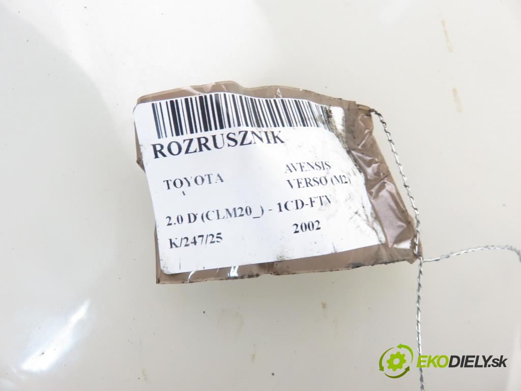 TOYOTA AVENSIS VERSO (_M2_) MINIVAN 2002 85,00 2.0 D (CLM20_) - 1CD-FTV 1995,00 Štartér 2810064430 ; 2280009221 (Štartér)