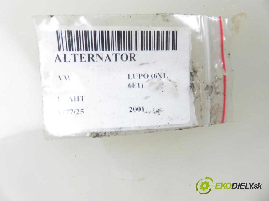 VW LUPO (6X1, 6E1) HB 2001 37,00 1.0 50 - AHT (Skoda) 997,00 Alternátor 047903015G (Alternátor)