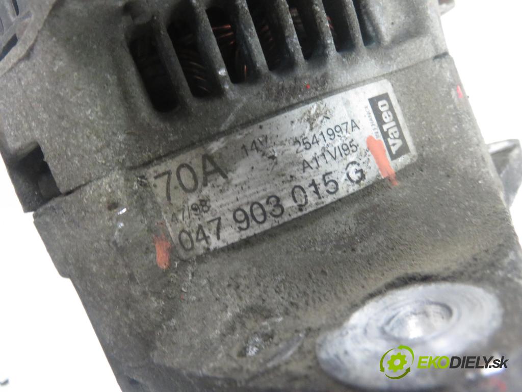 VW LUPO (6X1, 6E1) HB 2001 37,00 1.0 50 - AHT (Skoda) 997,00 Alternátor 047903015G (Alternátor)
