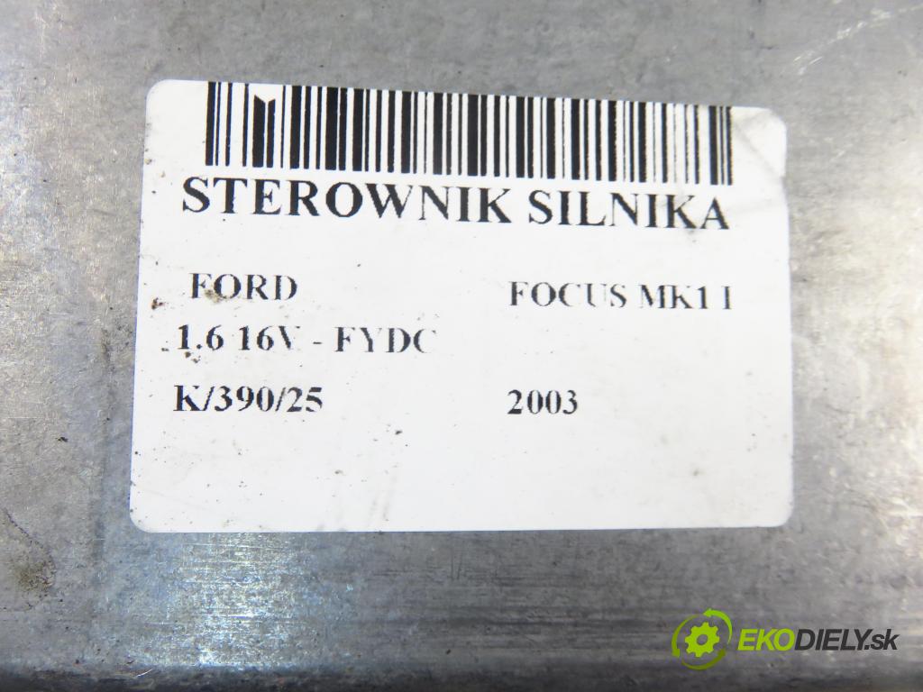 FORD FOCUS (DAW, DBW) HB 2003 74,00 1.6 16V 100 - FYDC 1596,00 Riadiaca jednotka Motor E9AF14A624AA ; 1M5F12A650BE