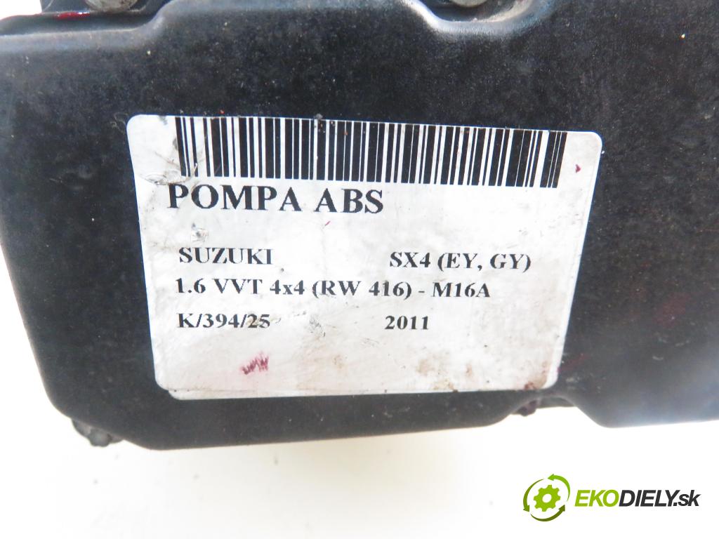 SUZUKI SX4 (EY, GY) CROSSOVER 2011 88,00 1.6 VVT 4x4 (RW 416) 120 - M16A 1586,00 pumpa ABS 0265800918 ; 5611055L10 ; 0265237050 (Pumpy brzdové)