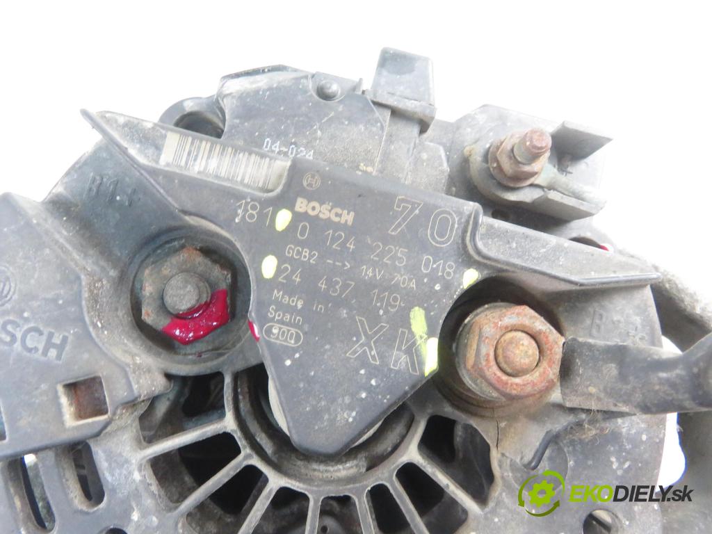 OPEL AGILA (A) (H00) HB 2001 55,00 1.2 16V - Z 12 XE 1199,00 Alternátor 24437119 ; 24437119XK ; 0124225018 (Alternátor)