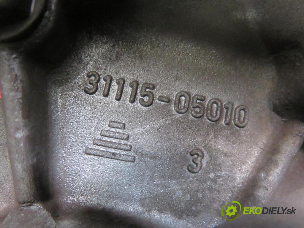 TOYOTA AVENSIS sedan (_T25_) SEDAN 2006 81,00 1.6 VVT-i (ZZT250_) 110 - 3ZZ-FE 1598,00 Prevodovka MANUALNA 3111505010 ; C50