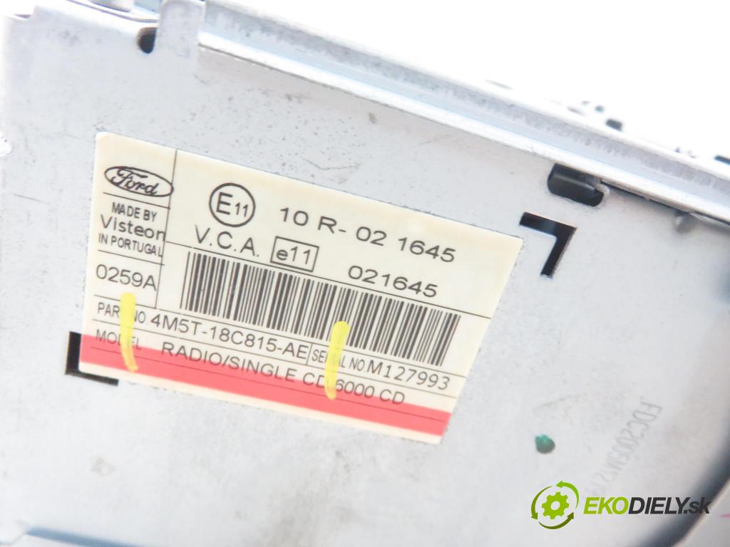 FORD FOCUS II (DA_, HCP) HB 2005 74,00 1.6 - HWDA 1596,00 RADIO CD 4M5T18C815AE