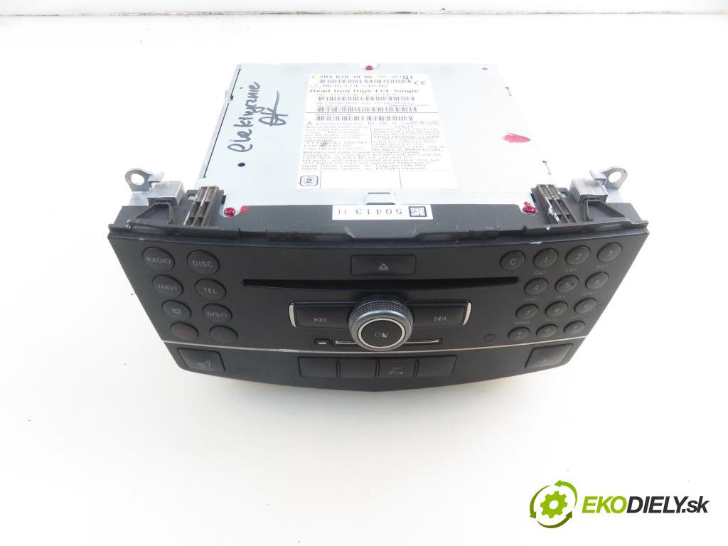 MERCEDES-BENZ KLASA C T-Model (S204) KOMBI 2008 125,00 C 220 CDI (204.208) 170 - OM 646.811 2148,00 RADIO CD 2048703896 ; 2048706789 ; 0024426860