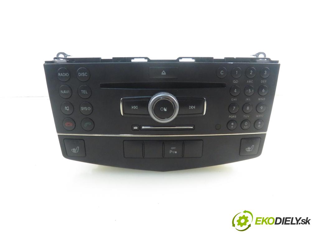 MERCEDES-BENZ KLASA C T-Model (S204) KOMBI 2008 125,00 C 220 CDI (204.208) 170 - OM 646.811 2148,00 RADIO CD 2048703896 ; 2048706789 ; 0024426860