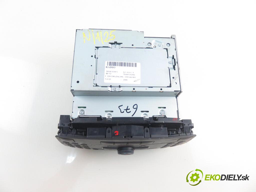 MERCEDES-BENZ KLASA C T-Model (S204) KOMBI 2008 125,00 C 220 CDI (204.208) 170 - OM 646.811 2148,00 RADIO CD 2048703896 ; 2048706789 ; 0024426860