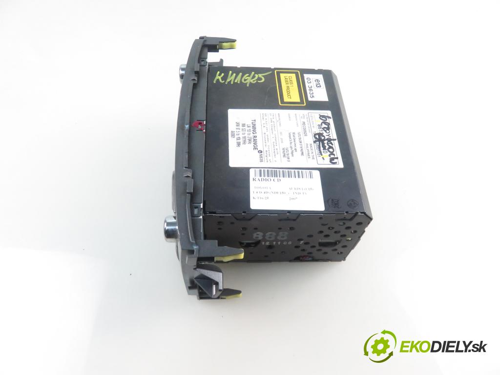 TOYOTA AURIS (_E15_) HB 2007 66,00 1.4 D-4D 90 - 1ND-TV 1364,00 RADIO CD 861201A240
