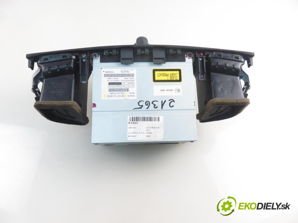HONDA ACCORD VIII (CU) SEDAN 2009 110,00 2.2 i-DTEC (CU3) - N22B1 2199,00 RADIO CD 39100TL0G000