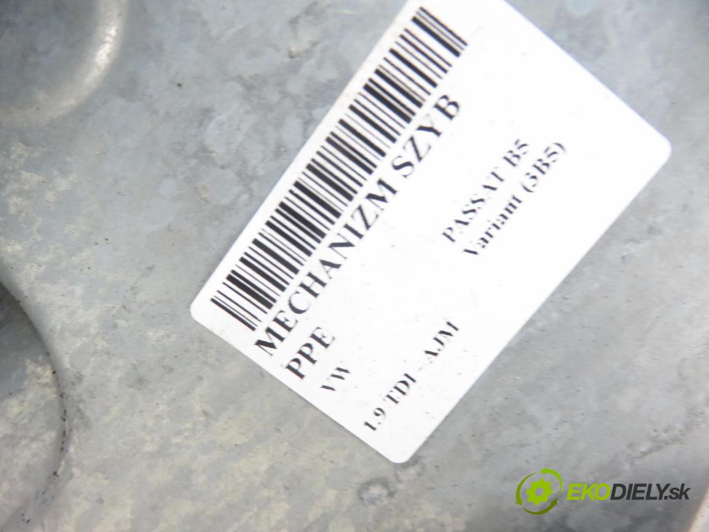 VW PASSAT B5 Variant (3B5) KOMBI 2000 85,00 1.9 TDI - AJM 1896,00 mechanismus oken PPE 3B4837752GJ ; 3B4837756D