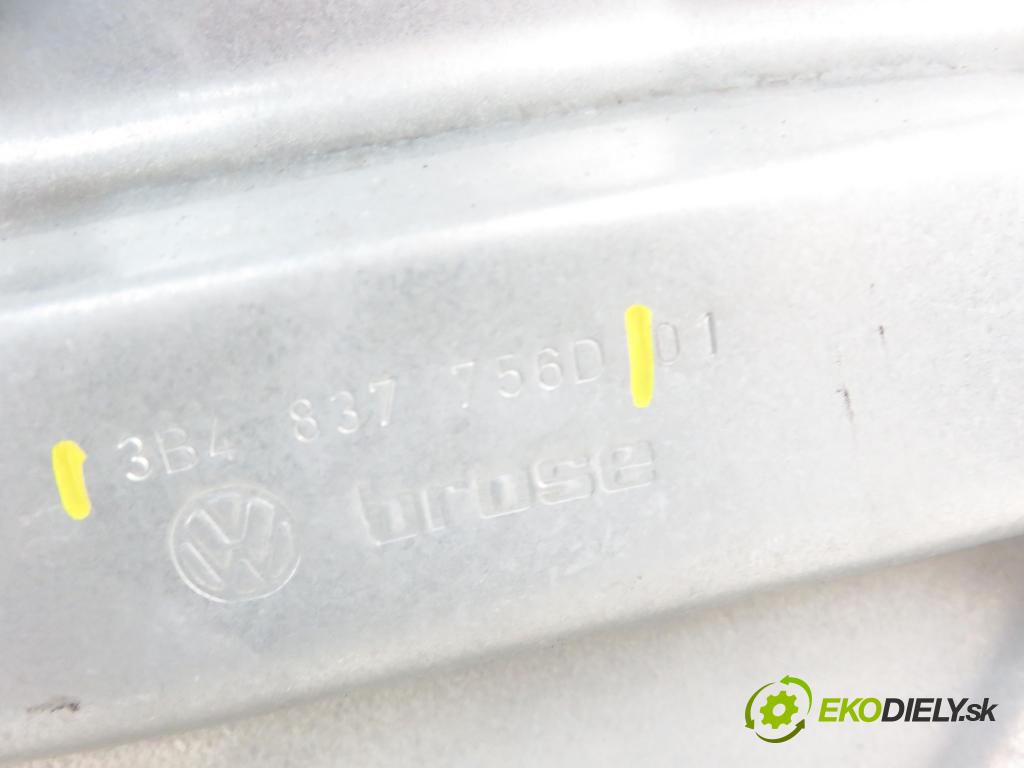 VW PASSAT B5 Variant (3B5) KOMBI 2000 85,00 1.9 TDI - AJM 1896,00 mechanismus oken PPE 3B4837752GJ ; 3B4837756D
