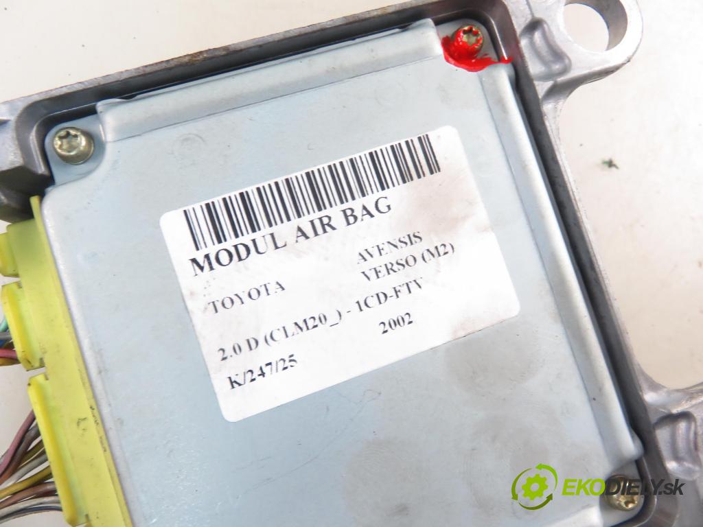 TOYOTA AVENSIS VERSO (_M2_) MINIVAN 2002 85,00 2.0 D (CLM20_) - 1CD-FTV 1995,00 MODUL air BAG 8917044050 ; 2310002460