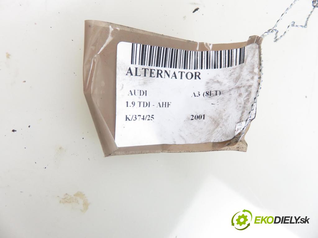 AUDI A3 (8L1) HB 2001 81,00 1.9 TDI 110 - AHF 1896,00 Alternátor 028903028E ; 0124515010 (Alternátor)