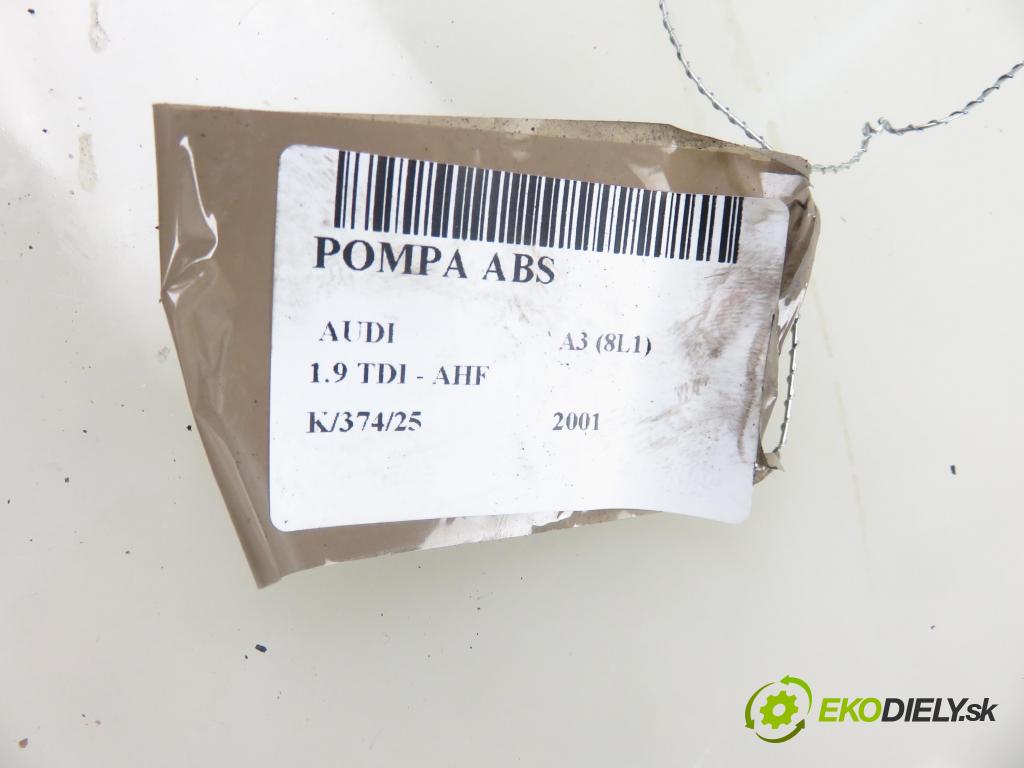 AUDI A3 (8L1) HB 2001 81,00 1.9 TDI 110 - AHF 1896,00 pumpa ABS 1C0907379 ; 10094703073 ; 6X0614517 (Pumpy brzdové)