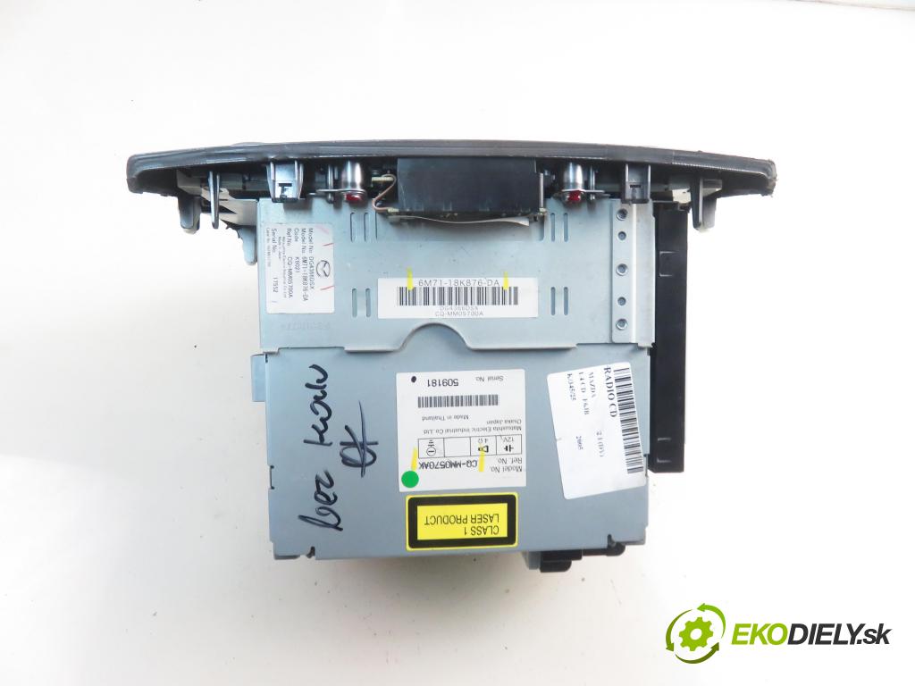 MAZDA 2 (DY) HB 2005 50,00 1.4 CD - F6JB 1399,00 RADIO CD 6M7118K876DA ; CQMM0570AK