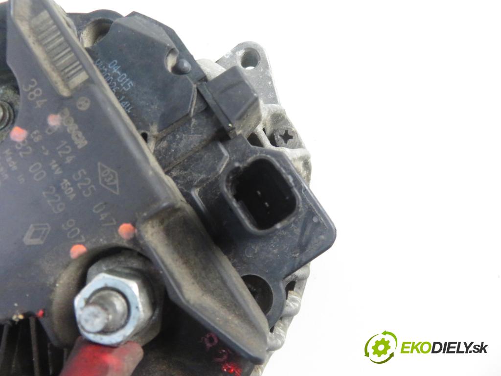 RENAULT LAGUNA II (BG0/1_) LIFTBACK 2003 88,00 1.9 dCi 120 - F9Q 750 1870,00 Alternátor 0124525047 ; 8200229907 (Alternátor)