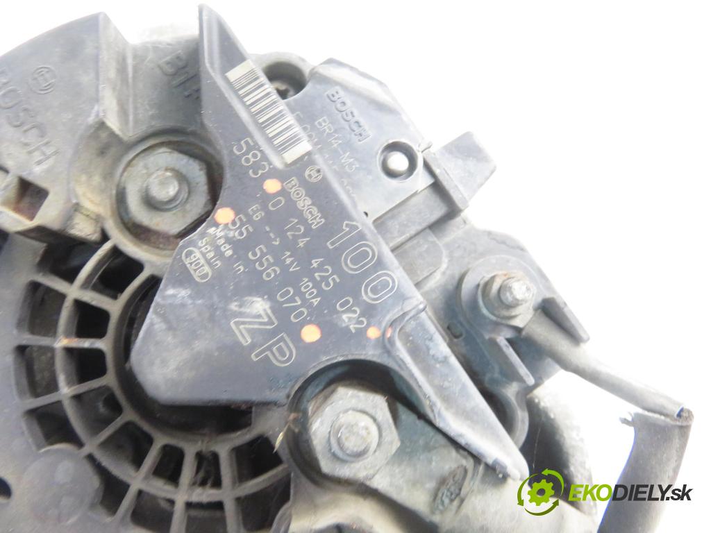 OPEL MERIVA A nadwozie wielkoprzestrzenne (MPV) (X03) HB 2005 92,00 1.8 - Z 18 XE 1796,00 Alternátor 0124125022 ; 55556070 (Alternátor)