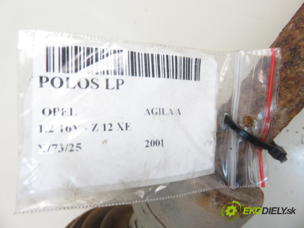 OPEL AGILA (A) (H00) HB 2001 55,00 1.2 16V - Z 12 XE 1199,00 Poloos LP 09204530