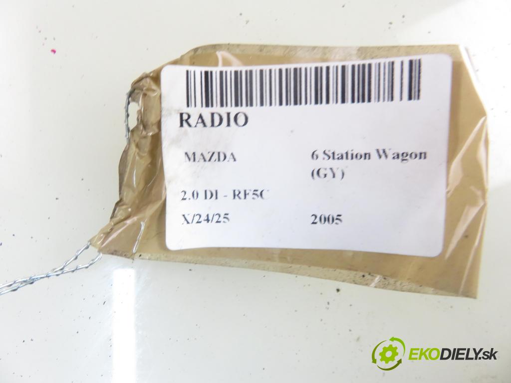 MAZDA 6 Station Wagon (GY) KOMBI 2005 100,00 2.0 DI 136 - RF5C 1998,00 RADIO 041210A243