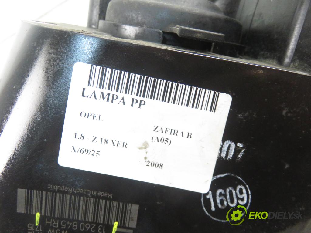 OPEL ZAFIRA B (A05) MINIVAN 2008 103,00 1.8 - Z 18 XER 1796,00 světlo PP 13260845RH