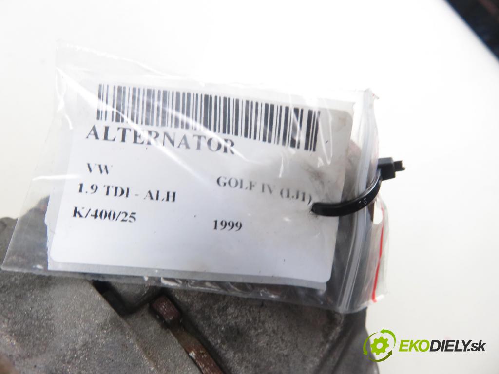 VW GOLF IV (1J1) HB 1999 66,00 1.9 TDI 90 - ALH 1896,00 Alternátor 06F903023FX (Alternátor)