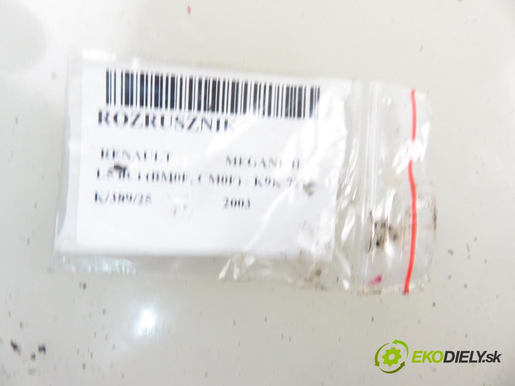 RENAULT MEGANE II (BM0/1_, CM0/1_) HB 2003 60,00 1.5 dCi 82 - K9K 722 1461,00 Štartér 8200227092 ; M000T91581 (Štartér)