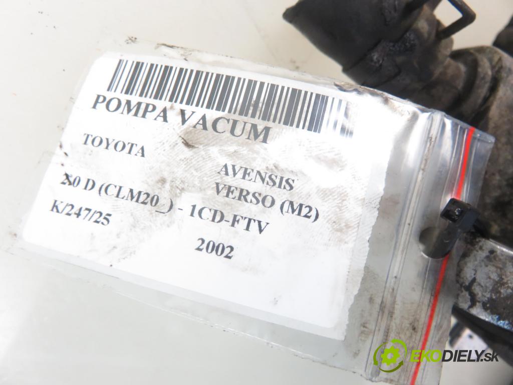TOYOTA AVENSIS VERSO (_M2_) MINIVAN 2002 85,00 2.0 D (CLM20_) - 1CD-FTV 1995,00 Pumpa vákuová 2930027020 ; 0810002740
