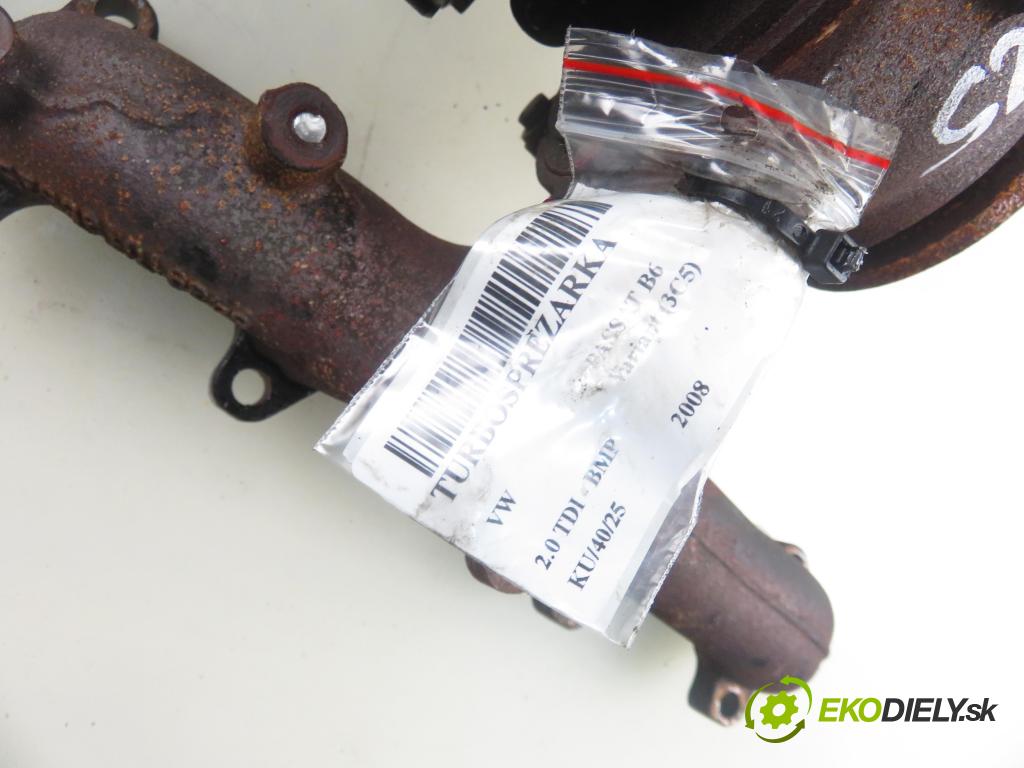 VW PASSAT B6 Variant (3C5) KOMBI 2008 103,00 2.0 TDI PD 8V 140 - BMP 1968,00 RYCHLONABÍJEČKA:  (Turbodúchadla (kompletní))