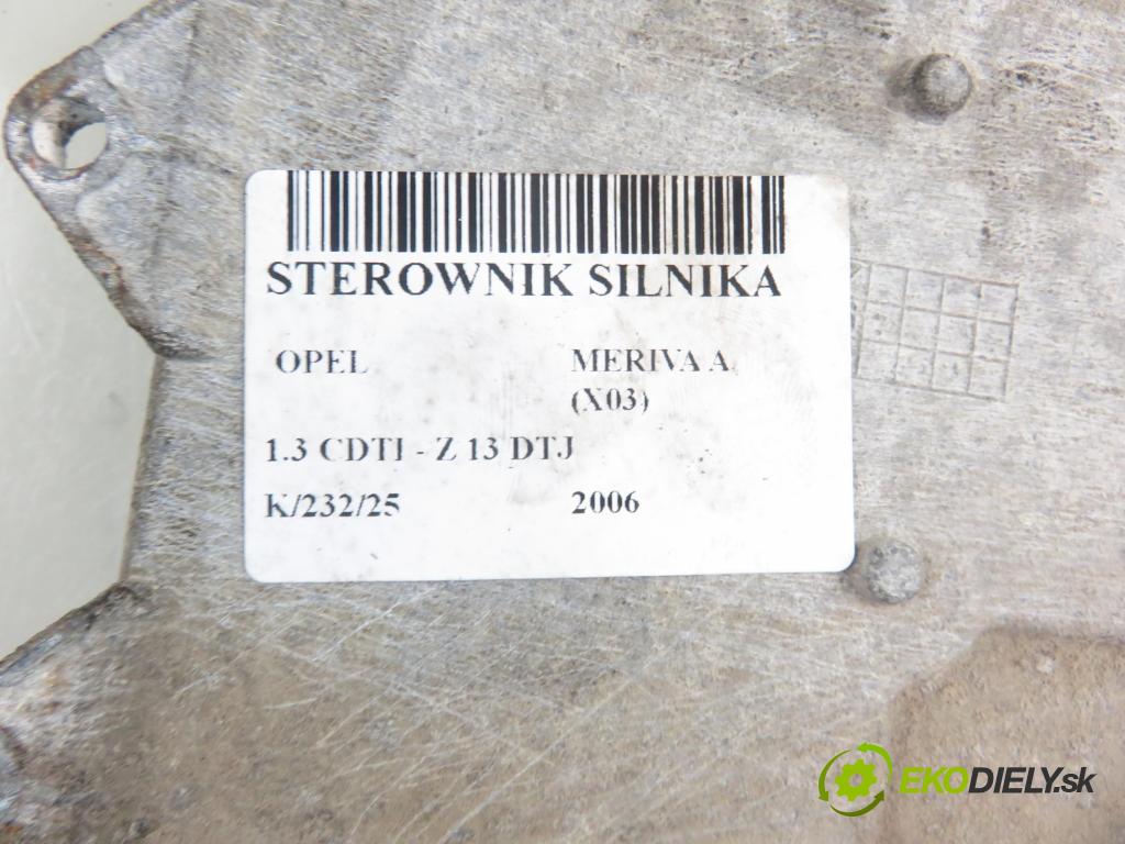 OPEL MERIVA A nadwozie wielkoprzestrzenne (MPV) (X03) MINIVAN 2006 55,00 1.3 CDTI - Z 13 DTJ 1248,00 Riadiaca jednotka Motor 55198927BY ; 7160012402
